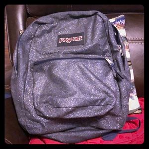 glitter jansport backpack